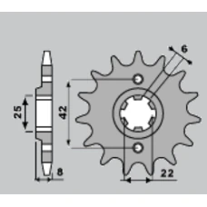 ПЕРЕДНЯ ЗІРКА PBR CHT 281 14 18NC (JTF281.14) (LANC. 520)