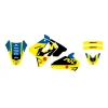 BLACKBIRD КОМПЛЕКТ НАЛІПОК (OKLEIN) SUZUKI RM 85 '02-'25 DREAM 5 КОЛІР ЖОВТИЙ СИНІЙ - зображення 2