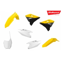 POLISPORT КОМПЛЕКТ ПЛАСТІКОВ SUZUKI RM 125/250 '01-'08 RESTYLING NA RMZ 450 '22' КОЛІР ZOLTY/CZARNY/BIALY