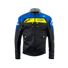 KENNY RACING 2025 КУРТКА ADVENTURE/ENDURO МОДЕЛЬ SOFTSHELL BLUE КОЛІР CZARNY/NIEBIESKI/ZOLTY РОЗМІР XXXL