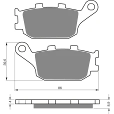 GOLDFREN ДИСКОВІ ТОРМОЗНІ КОЛОДОК 021 КЕРАМІЧНІ КАРБОНОВОГО S3 RACE / GATA