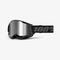 МОТООКУЛЯРИ 100 ПРОЦЕНТ 100% STRATA 2 BLACK MIRROR SILVER