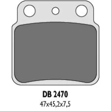 DELTA BRAKING КОЛОДКИ ДИСКОВІ ТОРМОЗНІ KH137 LTZ400 / LTR450 ЗАД - ZASTEPUJA DB2470MX-D І DB2470QD-D