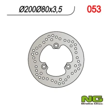 NG ДИСК ТОРМОЗНИЙ ПЕРІД KAWASAKI QUAD KLF 220/300/400, KVF 300/400 (200X80X3,5)