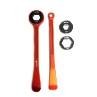 ACCEL КОМПЛЕКТ ЛОЖОК ДЛЯ ШИН(23+24CM) ALU7075 KUTE З КЛЮЧАМИ 10,13,17,22,27,32 MM КОЛІР КОЛІР ПОМАРАНЧ