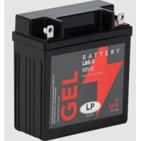 LANDPORT АКУМУЛЯТОР ZELOWY GB5-3 (MG LB5-3) 12V 5AH 119X60X128MM BEZOBSLUGOWY - ZALANY (6) - ЗАМІНЮЄ GB5LB L (MG LB5L-B)