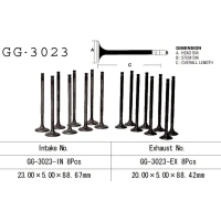 VESRAH КЛАПАН ВИПУСКНИЙ SUZUKI GSF 600 '95-05' GSX 600F '88-00' (OEM: 12912-19C00) (1 ШТ.) (MADE IN JAPAN)