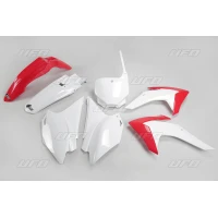 UFO КОМПЛЕКТ ПЛАСТІКОВ HONDA CRF 230 '15-'18 КОЛІР OEM (CZERWONY/BIALY) (HO118E999)
