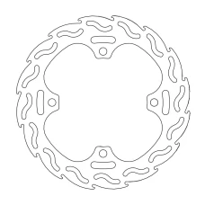 MOTO-MASTER ВОГНЮ BRAKEDISC ЗАДНЬОЇ HONDA CR 125/250