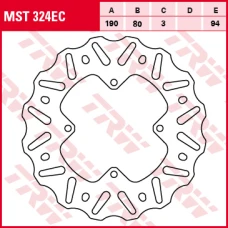 TRW LUCAS ДИСК ТОРМОЗНИЙ ЗАД HONDA CR 80 92-02, CR 85 03-08, CRF 150 07-19 (АКЦІЯ)