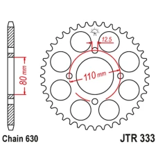 ЗАДНЯ ЗІРКА JR 333 41 HONDA CB 750 F '77-80' (33341JT) (LANC.630)