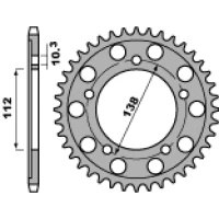 PBR ЗІРОЧКА ЗАД 4448 48 C45 R6 (99-02) (JTR1871.48) (LANC. 530)