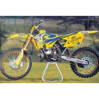 TECNOSEL (BLACKBIRD) КОМПЛЕКТ НАЛІПОК (OKLEIN) + ПОКРИВКА/ПОКРИВКА NA СИДІННЯ SUZUKI RM 125/250 '01-'08, REPLICA TEAM SUZUKI '01