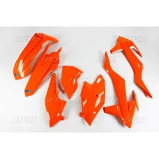 UFO КОМПЛЕКТ ПЛАСТІКОВ KTM EXC/EXC-F '17-'19 КОЛІР КОЛІР ПОМАРАНЧ FLUO (KT518FFLU)