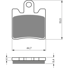 GOLDFREN ТОРМОЗНИЙ КОЛОДКИ 147 КЕРАМІЧНІ КАРБОНОВОГО S3