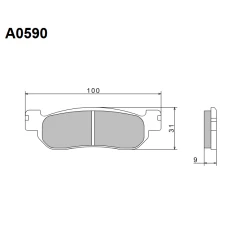 NISSIN 2024/10 КОЛОДКИ ДИСКОВІ ТОРМОЗНІ KH275 ПРЕМІУМ-КЛАС SEMI-METALLIC (SPIEK METALICZNY) (ECE R90) (MADE IN JAPAN)