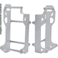 CROSSPRO КРИШКИ РАДІАТОРА АЛЮМІНІЄВІ МОДЕЛЬ LIGHT ICE POLISH TM EN/MX 250, EN/MX 300 '19 КОЛІР СРІБНИЙ