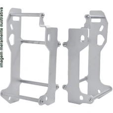 CROSSPRO КРИШКИ РАДІАТОРА АЛЮМІНІЄВІ МОДЕЛЬ LIGHT ICE POLISH TM EN/MX 250, EN/MX 300 '19 КОЛІР СРІБНИЙ