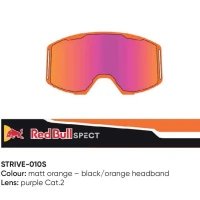SPECT ЧЕРВОНА BULL STRIVE MX GOGGLES ОДИНАРНИЙ ЛІНЗА BLACK/ORANGE PURPLE