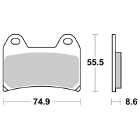 SBS BRAKEPADS SINTERED