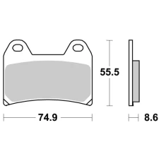 SBS BRAKEPADS КЕРАМІЧНІ