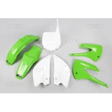 UFO КОМПЛЕКТ ПЛАСТІКОВ KAWASAKI KX 85 '01-'13 RESTYLING КОЛІР OEM (ZIELONY/BIALY) (KA207KE999)