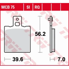 TRW LUCAS ZF КОЛОДКИ ДИСКОВІ ТОРМОЗНІ KH047 ORGANIC SPORT APRILIA AF-1 250 '90-, RS 250 '95-, DUCATI MONSTER 600/620/695/750/800/900/996/1000 '98-'08, MOTO GUZZI V75, V10, V11 '91-'06 ЗАД