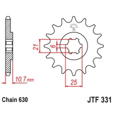 ПЕРЕДНЯ ЗІРКА JR CHT 288 15 HONDA CB 750 F/K '77-78' (28815JT) (LANC. 630) ПІД ЗАМОВЛЕННЯ