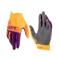 LEATT (НОВИНКА 2023) РУКАВИЦІ MOTO 1.5 GRIPR GLOVE INDIGO КОЛІР FIOLETOWY/POMARANCZOWY РОЗМІР M