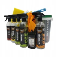 SPEEDCLEAN 890 КОМПЛЕКТ DO MYCIA ВЕЛОСИПЕДА (DEGREASER 500ML + 2X OFFROAD 500ML + ЧИСТИЙ ШИНА 500ML + WOSK NA MOKRO 500ML + МАСТИЛО DO ЛАНЦЮГА Z WOSKIEM 100ML + SZCOTKA + GABKA + SCIERECZKA + WIADERKO )