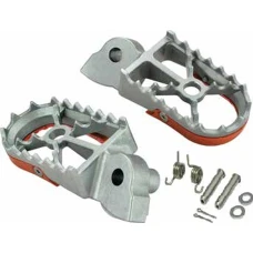 BUZZETTI ПІДНІЖКИ PEGI KTM SX 50 '14-'22; SX 65 '11-'22; SX 85 '03-'17; SX/SXF 125/250/350/450 '98-'16 ( СТАЛЬ НЕРЖАВІЙКА W KOMPLECIE Z КОМПЛЕКТОМ MONTAZOWYM 2 ПРУЖИНИ, 2 ШАРОВІ, 2 ПРОКЛАДКИ, 2 ZAWLECZKI)