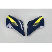 UFO КРИШКИ РАДІАТОРА HUSQVARNA TC/TE 125, FC/TX/TE/FE 250, TC/TE/TX 300, FC/FE 350, FC/FE 450, FE 501 '14-16, TC 250 '16, КОЛІР NIEBIESKI/ZOLTY