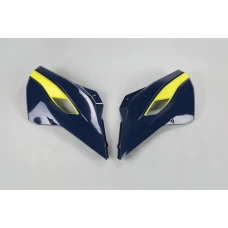 UFO КРИШКИ РАДІАТОРА HUSQVARNA TC/TE 125, FC/TX/TE/FE 250, TC/TE/TX 300, FC/FE 350, FC/FE 450, FE 501 '14-16, TC 250 '16, КОЛІР NIEBIESKI/ZOLTY