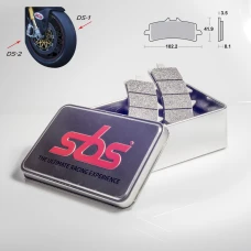 SBS КОЛОДКИ ДИСКОВІ ТОРМОЗНІ KH447 RACING DUAL SINTER КОЛІР ЗОЛОТИЙ ДИСК ЛІВА ПЕРІД KAWASAKI / SUZUKI / DUCATI / MV AUGUSTA ПЕРІД (STOSOWAC Z 841DS-2) (PATRZ ОПИС ДОДАТКОВІ)