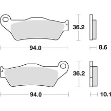 TRW LUCAS КОЛОДКИ ДИСКОВІ ТОРМОЗНІ KH363 SINTER STREET BMW R1100GS/R/RT/S 99-05 R1150GS/ADV/R/RS/RT 99-06 K1200GT/R/S 05-09 R1200C 98-05 R1200GS/ADV/R/S 04-12 K1300R 09-15 ЗАД
