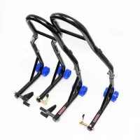BIKETEC АКЦІЯ ПІДІЙМАЧ СТЕНДДЛЯ МОТОЦИКЛА BIKER X (ПЕРІД/ЗАД) TYP-V (РОЛИКИ) КОМПЛЕКТ