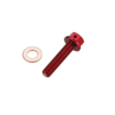 ACCEL ПРОБКА SPUSTOWY МАСЛА HONDA CRF 150 R '07-'16 ( Z MAGNESEM) КОЛІР ЧЕРВОНИЙ (MDP-01RD) - АКЦІЯ
