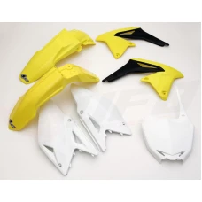 UFO КОМПЛЕКТ ПЛАСТІКОВ SUZUKI RMZ 450 '11-'12 КОЛІР OEM (ZOLTY/BIALY/CZARNY) (SU412E999)