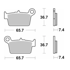 SBS КОЛОДКИ ДИСКОВІ ТОРМОЗНІ НОВИНКА KH367/2 STREET STANDART CERAMIC КОЛІР ЧОРНИЙ ПІДХОДИТЬ DO: ЗАД BETA RR 50/125 '08-'15, 200 URBAN '08-'15, 200 RR '20-'23, 250 RR '13-'22, 300 RR '13-'23, 350 ALP4, 400 RR '05-'17, 350 RR '11-'22, 390 RR '15-'23, 430 RR