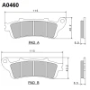 NISSIN КОЛОДКИ ДИСКОВІ ТОРМОЗНІ KH261 \/ KH281 ПРЕМІУМ-КЛАС SEMI-METALLIC (SPIEK METALICZNY) (8,5MM) (ECE R90) (MADE IN JAPAN) (2P-250NS) - зображення 1