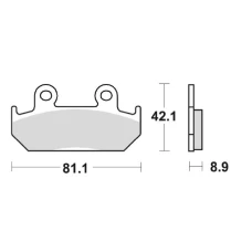 ГАЛЬМІВНІ КОЛОДКИ ДИСКОВІ MIX 181156SCHUH