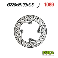 NG ДИСК ТОРМОЗНИЙ ЗАД BETA 50/125 SM/ ENDURO '06-12 (220X100X3,5) (4X6,5MM)