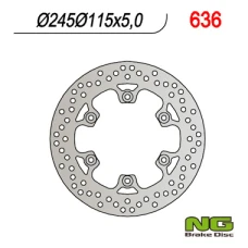 NG ДИСК ТОРМОЗНИЙ ЗАД YAMAHA FZS/ FZR/ XJ600/ XT660/YZF 600 THUNDERCAT (245X115X5) (6X8,5MM)