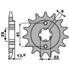 PBR ЗІРОЧКА ПЕРІД 293 15 18NC HONDA XL 600V TRANSALP (87-88) (JTF293.15) (LANC. 525)