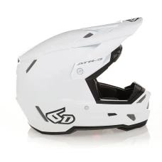 6D HELMETS ШОЛОМ CROSS/ENDURO МОДЕЛЬ ATR-3 SOLID GLOSS WHITE FIM КОЛІР БІЛИЙ РОЗМІР L