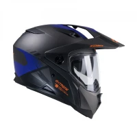 МОТОШОЛОМ KENNY RACING 2025 DUAL ADVENTURE МОДЕЛЬ EXTREME GRAPHIC GUNMETAL MATT КОЛІРЧОРНИЙ/СІРИЙ/СИНІЙ РОЗМІР XS  (53 - 54 CM)