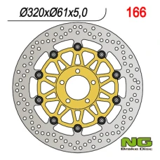 NG ДИСК ТОРМОЗНИЙ ПЕРІД KAWASAKI VN 1500 MEAN STREAK - '02-'04, VN 1600 MEAN STREAK - '04-'08, ZX-12R/ZX-7R '00-04, ZZR1000 '93-01 (320X61X5MM) (5X10,5MM) WAVE PLYWAJACA