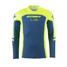 KENNY RACING 2025 СОРОЧКА CROSS/ENDURO МОДЕЛЬ PERFORMANCE SOLID NEON ЖОВТИЙ КОЛІР NIEBIESKI/ZOLTY FLUO РОЗМІР S