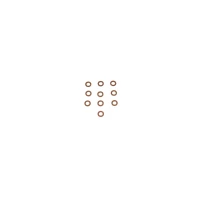 ARTEIN GASKETS ПРОКЛАДКИ МІДНИЙ КОМПЛЕКТ. 10 ШТУКИ. M6 (5 X 9  X 1,00 MM) (ПІДКЛАДКА МІДНА) COPPER WASHERS