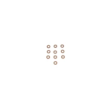 ARTEIN GASKETS ПРОКЛАДКИ МІДНИЙ КОМПЛЕКТ. 10 ШТУКИ. M6 (5 X 9  X 1,00 MM) (ПІДКЛАДКА МІДНА) COPPER WASHERS